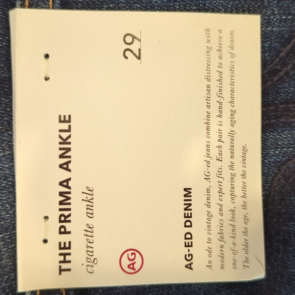 Adriano Goldschmied Prima Ankle NWT 4 Years Kindling Size 29R - Picture 6 of 6